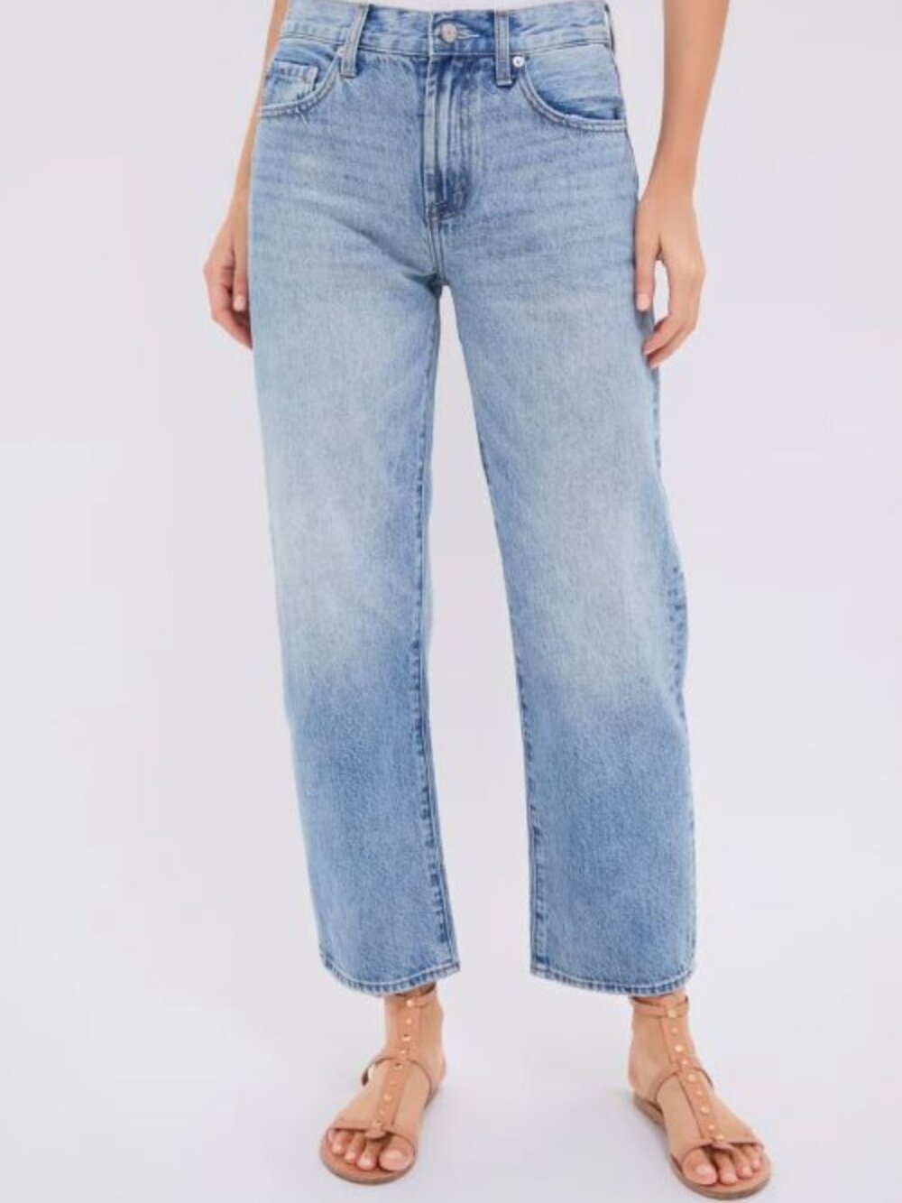 NWT Pistola Lexi Mid Rise Bowed Straight Jean - Bowie Size 29